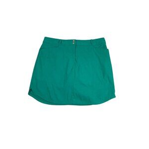 Adidas Womens Jade Teal Green Skort Shorts Resort Tennis Pickleball Golf Size 12